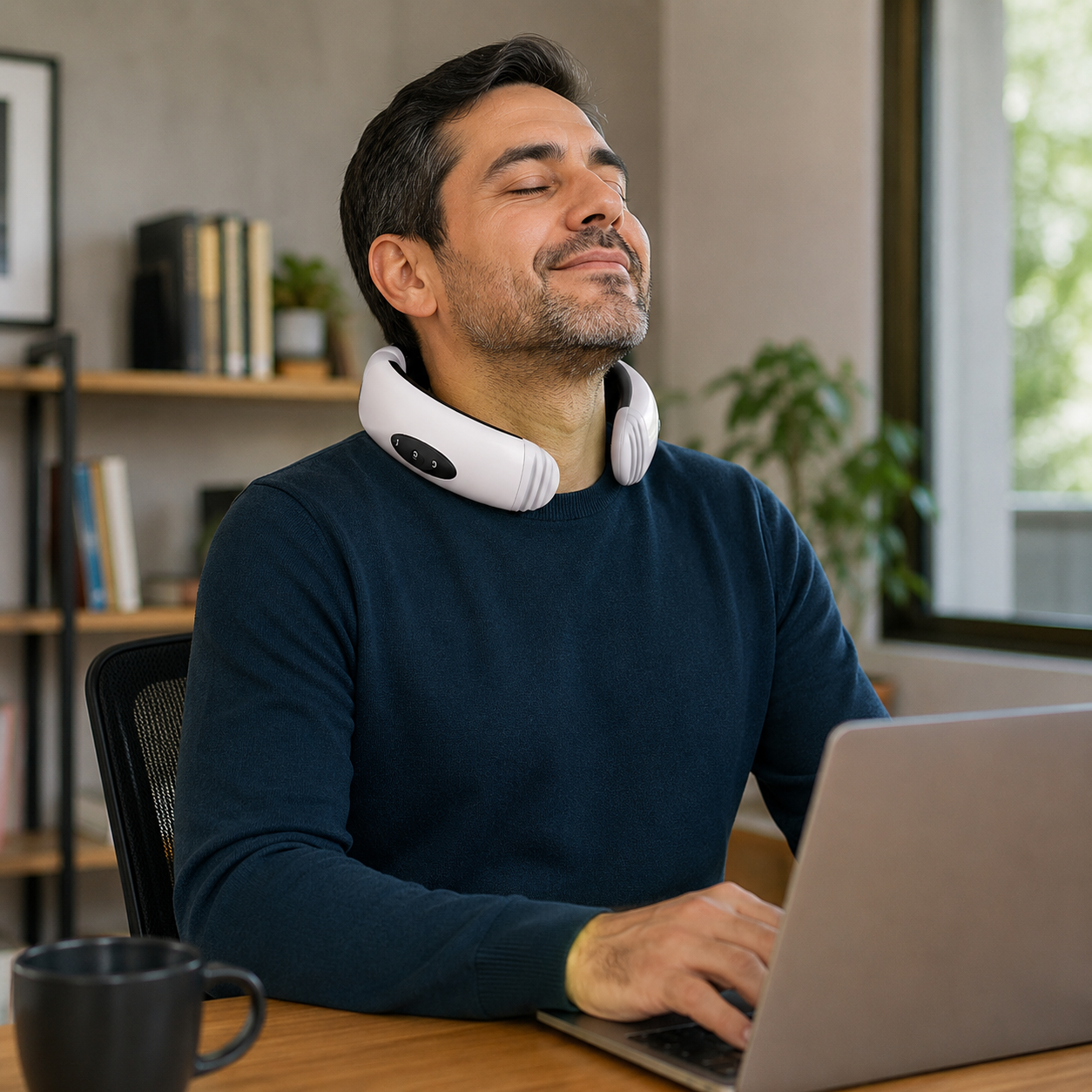 Masajeador Cervical EMS para Aliviar la Tensión del Cuello